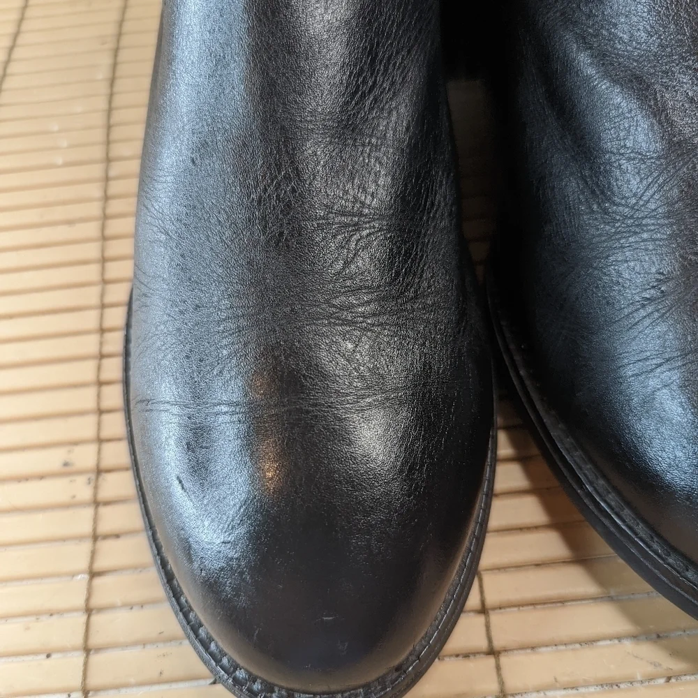 Ariat Heritage Roper Boots Men's 9 EE Western Black Rancher Cowboy Gently Worn.